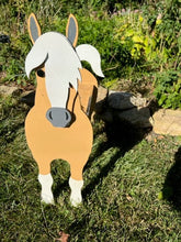 Load image into Gallery viewer, Let this adorable Horse Planter help welcome guests to your home.  Custom dog tags with your dogs name also available (see our dog tag listing to add this to your order).  Great gift for the dog lovers in your life!