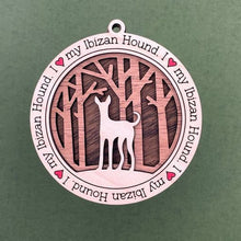 Load image into Gallery viewer, Share the love for our furry friends with these beautiful dog ornaments!  250 Breeds available.  Send us the name you'd like personalized on it & we'll add it to your ornament.