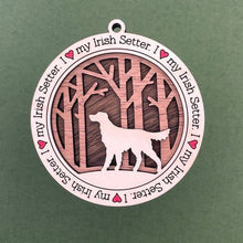 Load image into Gallery viewer, Share the love for our furry friends with these beautiful dog ornaments!  250 Breeds available.  Send us the name you'd like personalized on it & we'll add it to your ornament.