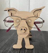Load image into Gallery viewer, Let his adorable little dog keep your eyeglasses safe while you sleep.  Glasses rest across the dog's nose.  These Eyeglass holders are a MUST for children & adults alike.  Keep your glasses safe from scratches.  Also makes a great gift!