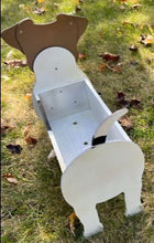 Load image into Gallery viewer, Let this adorable Jack Russell Planter help welcome guests to your home.  Custom dog tags with your dogs name also available (please message us - adds $5 to cost of planter box).  Great gift for the dog lovers in your life!