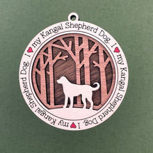 Load image into Gallery viewer, Share the love for our furry friends with these beautiful dog ornaments!  250 Breeds available.  Send us the name you'd like personalized on it & we'll add it to your ornament.
