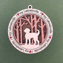 Load image into Gallery viewer, Share the love for our furry friends with these beautiful dog ornaments!  250 Breeds available.  Send us the name you'd like personalized on it & we'll add it to your ornament.