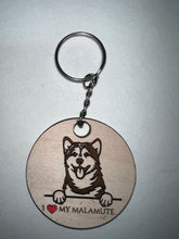 Load image into Gallery viewer, Show everyone how much you love you dog with these adorable I Love My Dog Keychains!  Proudly display your pet everywhere you go.  Makes a great gift for the pet lover in your life.