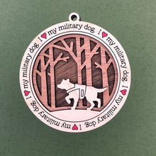 Load image into Gallery viewer, Share the love for our furry friends with these beautiful I Love My Dog ornaments!  250 Breeds available.  Send us the name you'd like personalized on it & we'll add it to your ornament.