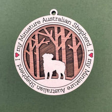 Load image into Gallery viewer, Share the love for our furry friends with these beautiful dog ornaments!  250 Breeds available.  Send us the name you'd like personalized on it & we'll add it to your ornament.