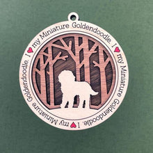 Load image into Gallery viewer, Share the love for our furry friends with these beautiful dog ornaments!  250 Breeds available.  Send us the name you'd like personalized on it & we'll add it to your ornament.