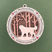 Load image into Gallery viewer, Share the love for our furry friends with these beautiful dog ornaments!  250 Breeds available.  Send us the name you'd like personalized on it & we'll add it to your ornament.