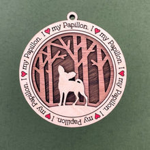 Load image into Gallery viewer, Share the love for our furry friends with these beautiful dog ornaments!  250 Breeds available.  Send us the name you'd like personalized on it & we'll add it to your ornament.