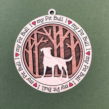 Load image into Gallery viewer, Share the love for our furry friends with these beautiful dog ornaments!  250 Breeds available.  Send us the name you'd like personalized on it & we'll add it to your ornament.