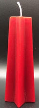 Load image into Gallery viewer, These red, white & blue Shooting Star Beeswax Candles are sure to be a hit at your holiday party.  Light up the 4th of July, add that needed splash of color to your centerpiece & wow your guest with these incredible shooting star candles.  Available in 3 sizes.