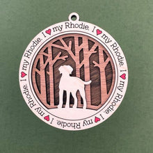 Load image into Gallery viewer, Share the love for our furry friends with these beautiful dog ornaments!  250 Breeds available.  Send us the name you'd like personalized on it & we'll add it to your ornament.