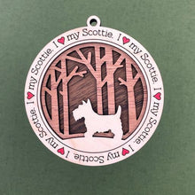 Load image into Gallery viewer, Share the love for our furry friends with these beautiful I Love My Dog ornaments!  250 Breeds available.  Send us the name you'd like personalized on it & we'll add it to your ornament.