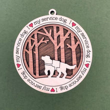 Load image into Gallery viewer, Share the love for our furry friends with these beautiful I Love My Dog ornaments!  250 Breeds available.  Send us the name you'd like personalized on it & we'll add it to your ornament.