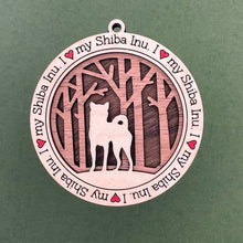 Load image into Gallery viewer, Share the love for our furry friends with these beautiful I Love My Dog ornaments!  250 Breeds available.  Send us the name you'd like personalized on it & we'll add it to your ornament.