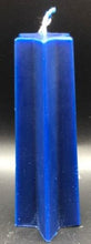 Load image into Gallery viewer, These red, white & blue Shooting Star Beeswax Candles are sure to be a hit at your holiday party. Light up the 4th of July, add that needed splash of color to your centerpiece & wow your guest with these incredible shooting star candles. Available in 3 sizes.