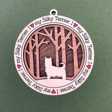 Load image into Gallery viewer, Share the love for our furry friends with these beautiful I Love My Dog ornaments!  250 Breeds available.  Send us the name you'd like personalized on it & we'll add it to your ornament.