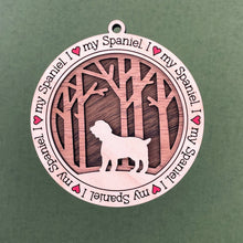 Load image into Gallery viewer, Share the love for our furry friends with these beautiful I Love My Dog ornaments!  250 Breeds available.  Send us the name you'd like personalized on it & we'll add it to your ornament.