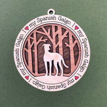 Load image into Gallery viewer, Share the love for our furry friends with these beautiful I Love My Dog ornaments!  250 Breeds available.  Send us the name you'd like personalized on it & we'll add it to your ornament.