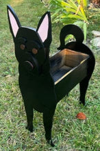 Load image into Gallery viewer, Let this adorable Swiss Shepherd Dog Planter help welcome guests to your home.  Custom dog tags with your dogs name also available (see our dog tag listing to add this to your order).  Great gift for the dog lovers in your life!