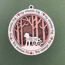 Load image into Gallery viewer, Share the love for our furry friends with these beautiful I Love My Dog ornaments!  250 Breeds available.  Send us the name you'd like personalized on it & we'll add it to your ornament.