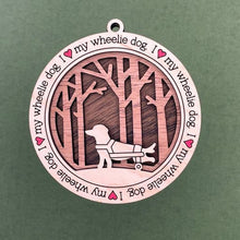 Load image into Gallery viewer, Share the love for our furry friends with these beautiful I Love My Dog ornaments!  250 Breeds available.  Send us the name you'd like personalized on it & we'll add it to your ornament.