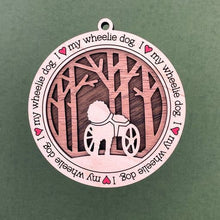 Load image into Gallery viewer, Share the love for our furry friends with these beautiful I Love My Dog ornaments!  250 Breeds available.  Send us the name you'd like personalized on it & we'll add it to your ornament.