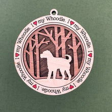 Load image into Gallery viewer, Share the love for our furry friends with these beautiful I Love My Dog ornaments!  250 Breeds available.  Send us the name you'd like personalized on it & we'll add it to your ornament.
