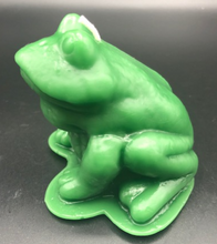 Load image into Gallery viewer, Adorable Frog Beeswax Candle is great for animal lovers, outdoor enthusiasts, reptile lovers, frog lovers or for spring nature decor.
