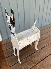 Load image into Gallery viewer, Let this adorable Australian Cattle Dog / Blue Heeler Dog Planter help welcome guests to your home.  Custom dog tags with your dogs name also available.  Great gift for the dog lovers in your life!
