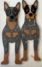 Load image into Gallery viewer, Let this adorable Australian Cattle Dog / Blue Heeler Dog Planter help welcome guests to your home.  Custom dog tags with your dogs name also available.  Great gift for the dog lovers in your life!

