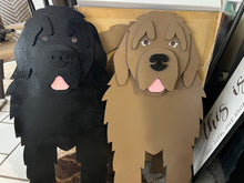 Load image into Gallery viewer, Bring some furry love to your home with our charming Newfoundland Dog 'Newfie' Planter.  Not only does it welcome guests with it's adorable design, but you can also add a custom dog tag with your pet's name for an extra personal touch (additional $5). 
