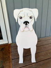 Load image into Gallery viewer, Bring a touch of personality and puppy love to your home with our Boxer Dog Planter Box—a charming and functional accent piece perfect for dog lovers! Designed to resemble the lovable Boxer breed, this handcrafted planter is a fun way to welcome guests to your front porch, entryway, or indoor space.
