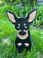 Load image into Gallery viewer, This adorable Min Pin Planter Box is sure to brighten your day.  The perfect gift for the dog lover in your life.  
