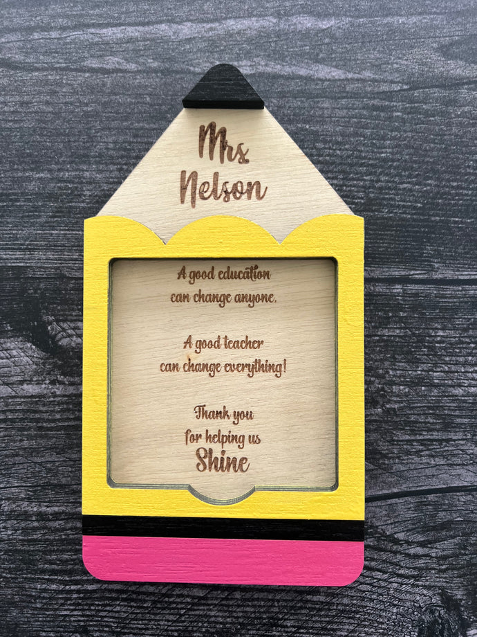 Personalized Sticky Note Holder Teacher Gift