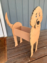 Load image into Gallery viewer, Let this adorable Golden Retriever Dog Planter help welcome guests to your home.  Custom dog tags with your dogs name also available.  Great gift for the dog lovers in your life!

