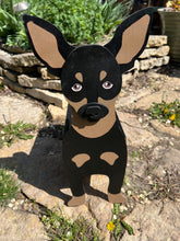 Load image into Gallery viewer, This adorable Min Pin Planter Box is sure to brighten your day.  The perfect gift for the dog lover in your life.  
