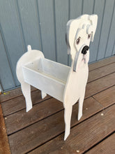 Load image into Gallery viewer, Bring a touch of personality and puppy love to your home with our Boxer Dog Planter Box—a charming and functional accent piece perfect for dog lovers! Designed to resemble the lovable Boxer breed, this handcrafted planter is a fun way to welcome guests to your front porch, entryway, or indoor space.
