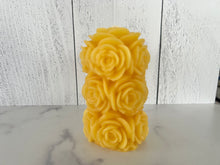 Load image into Gallery viewer, Rose Beeswax Pillar Candle 4 1/4"
