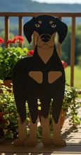 Load image into Gallery viewer, Welcome guests with a little Bernedoodle personality! Our Bernedoodle Planter Box is handmade and hand-painted to bring the lovable, fluffy look of this favorite breed to your porch, entryway, sunroom, or home.
