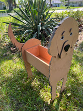 Load image into Gallery viewer, Let this adorable Golden Retriever Dog Planter help welcome guests to your home.  Custom dog tags with your dogs name also available.  Great gift for the dog lovers in your life!
