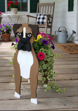 Load image into Gallery viewer, Bring a touch of personality and puppy love to your home with our Boxer Dog Planter Box—a charming and functional accent piece perfect for dog lovers! Designed to resemble the lovable Boxer breed, this handcrafted planter is a fun way to welcome guests to your front porch, entryway, or indoor space.

