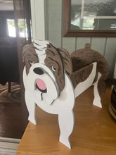 Load image into Gallery viewer, Add a bold and lovable touch to your home décor with our Bulldog Planter Box / Decor—a charming statement piece that’s sure to make guests smile! With its signature wrinkled face and sturdy stance, this handcrafted Bulldog design brings personality and warmth to your porch, entryway, or indoor space.
