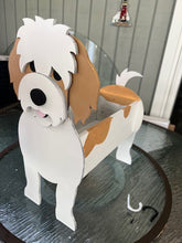 Load image into Gallery viewer, Add a soft, sweet touch to your home with our Cavachon Dog Planter Box Decor—a delightful piece inspired by the lovable Cavalier King Charles Spaniel &amp; Bichon Frise mix. With its fluffy charm and gentle expression, this handcrafted planter is the perfect way to welcome guests and show off your love for this adorable breed.
