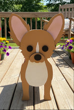 Load image into Gallery viewer, Add a tiny touch of big personality to your home with our Chihuahua – Long Haired Dog Planter Box Decor! Inspired by this bold and lovable breed, this handcrafted piece captures the fluffy coat, alert ears, and expressive charm that make long-haired Chihuahuas so irresistible. It’s the perfect way to welcome guests while showing off your love for your pint-sized companion.
