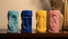 Load image into Gallery viewer, Celebrate your faith with these beautifully handcrafted Religious Beeswax Candles, featuring four timeless Christian designs that honor the life and love of Christ. Each candle is intricately detailed and depicts one of four cherished Biblical scenes:
