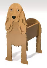 Load image into Gallery viewer, Let this adorable Cocker Spaniel Dog Planter help welcome guests to your home. &nbsp;Custom dog tags with your dogs name also available). &nbsp;Great gift for the dog lovers in your life!
