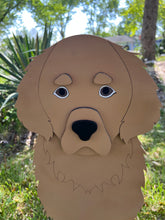 Load image into Gallery viewer, Let this adorable Golden Retriever Dog Planter help welcome guests to your home.  Custom dog tags with your dogs name also available.  Great gift for the dog lovers in your life!
