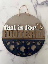 Load image into Gallery viewer, Celebrate football season with this adorable door hanger.&nbsp; Custom team logo available upon request.
