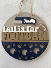 Load image into Gallery viewer, Celebrate football season with this adorable door hanger.&nbsp; Custom team logo available upon request.
